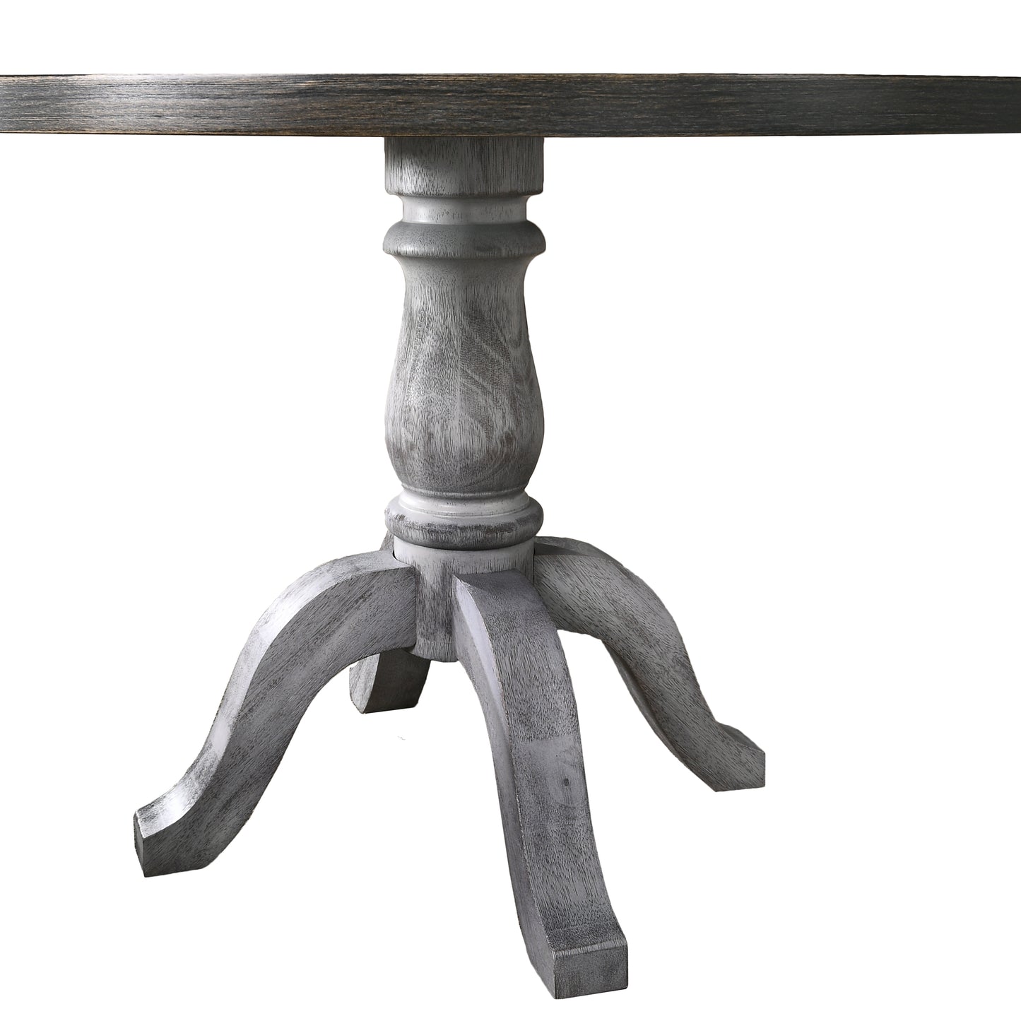 Roundhill Furniture Iris Round Pedestal Wood Dining Table