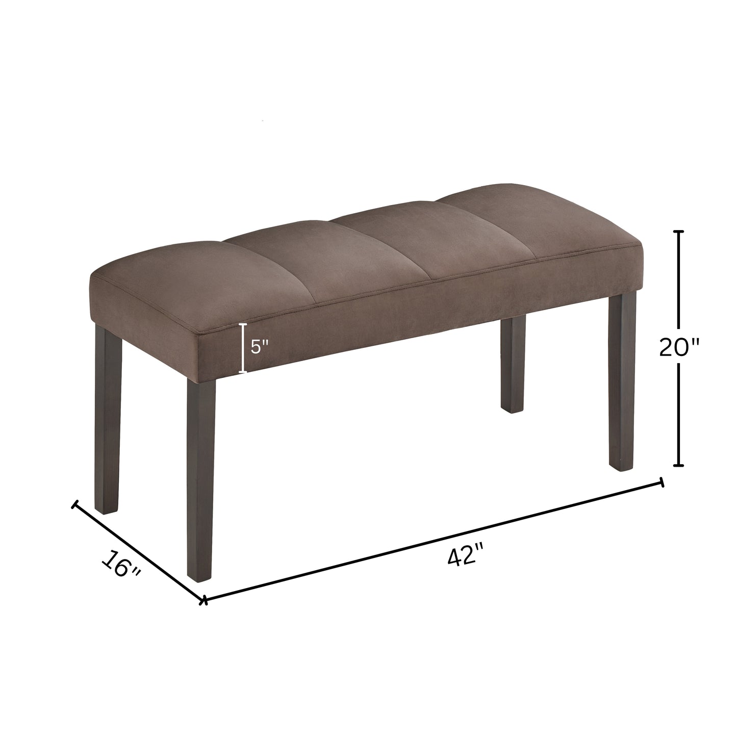 Roundhill Furniture Cavira 6-Piece Modern Faux Marble Dining Set, Double Pedestal Table with 4 Upholstered Chairs and a Bench