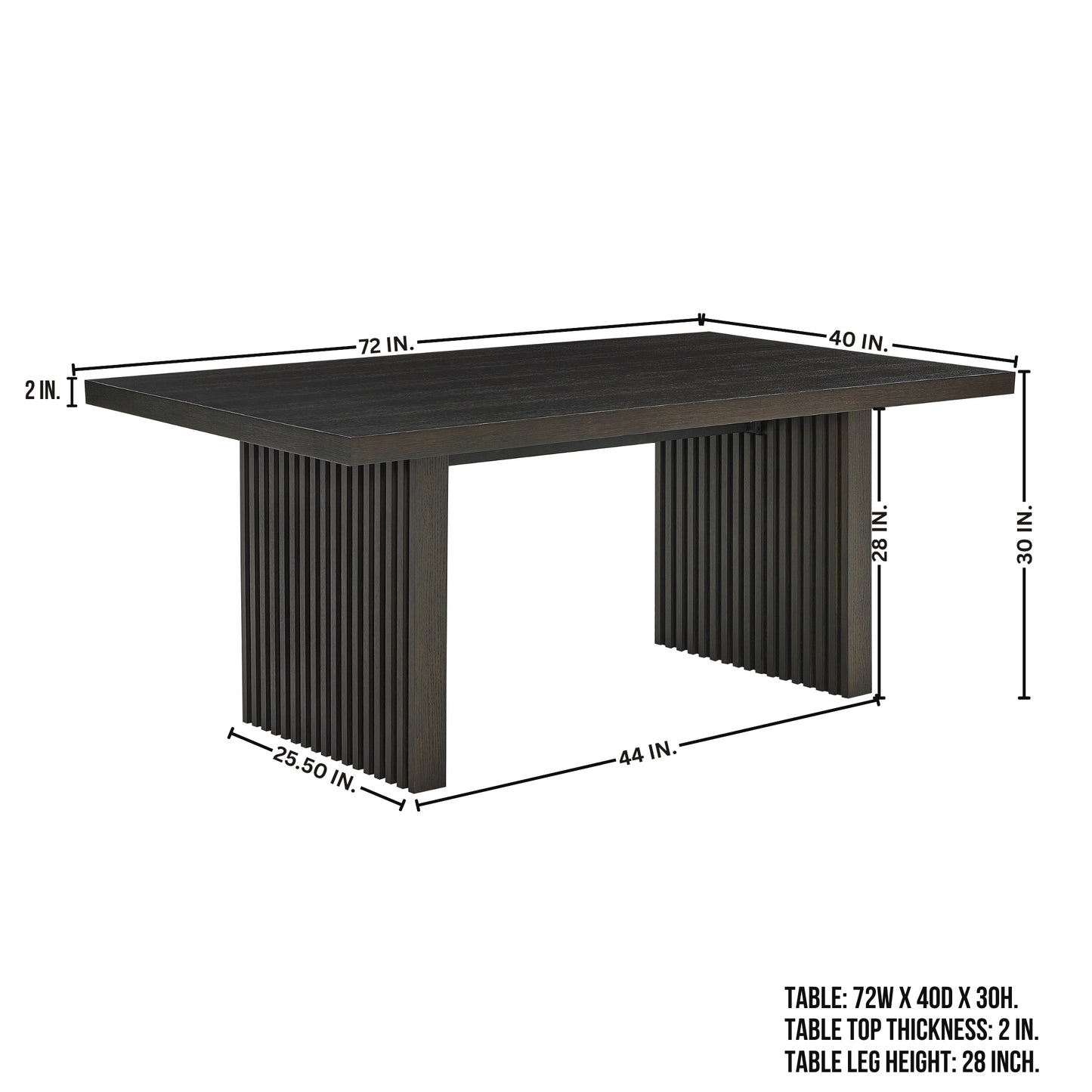 Roundhill Furniture Madison 6-Piece Dining Set, Slat-Fluted Dining Table with 4 Chairs and Bench, Gray