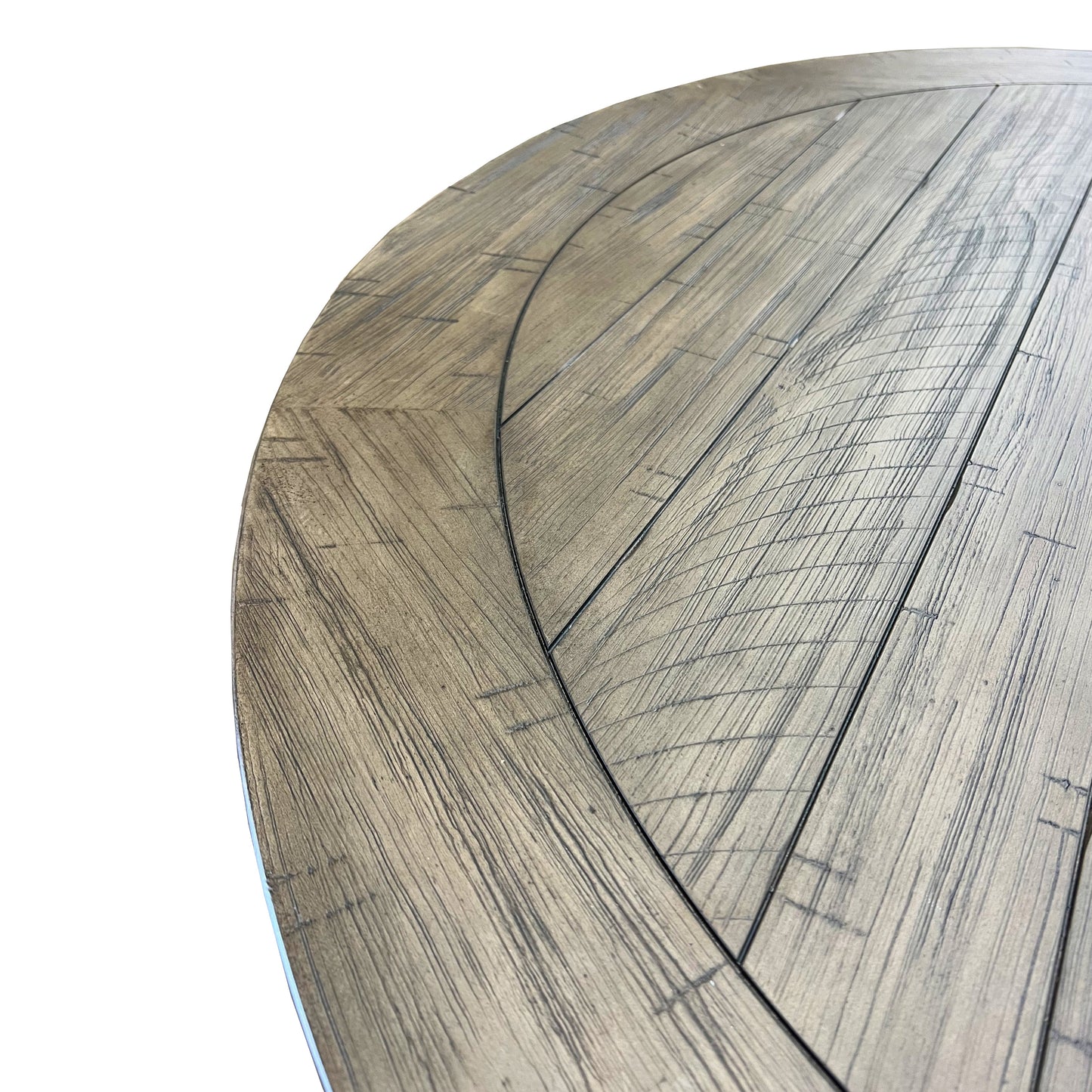 Roundhill Furniture Harola 7-Piece Dining Set, Round Pedestal Dining Table with 18" Leaf, 6 Side Chairs