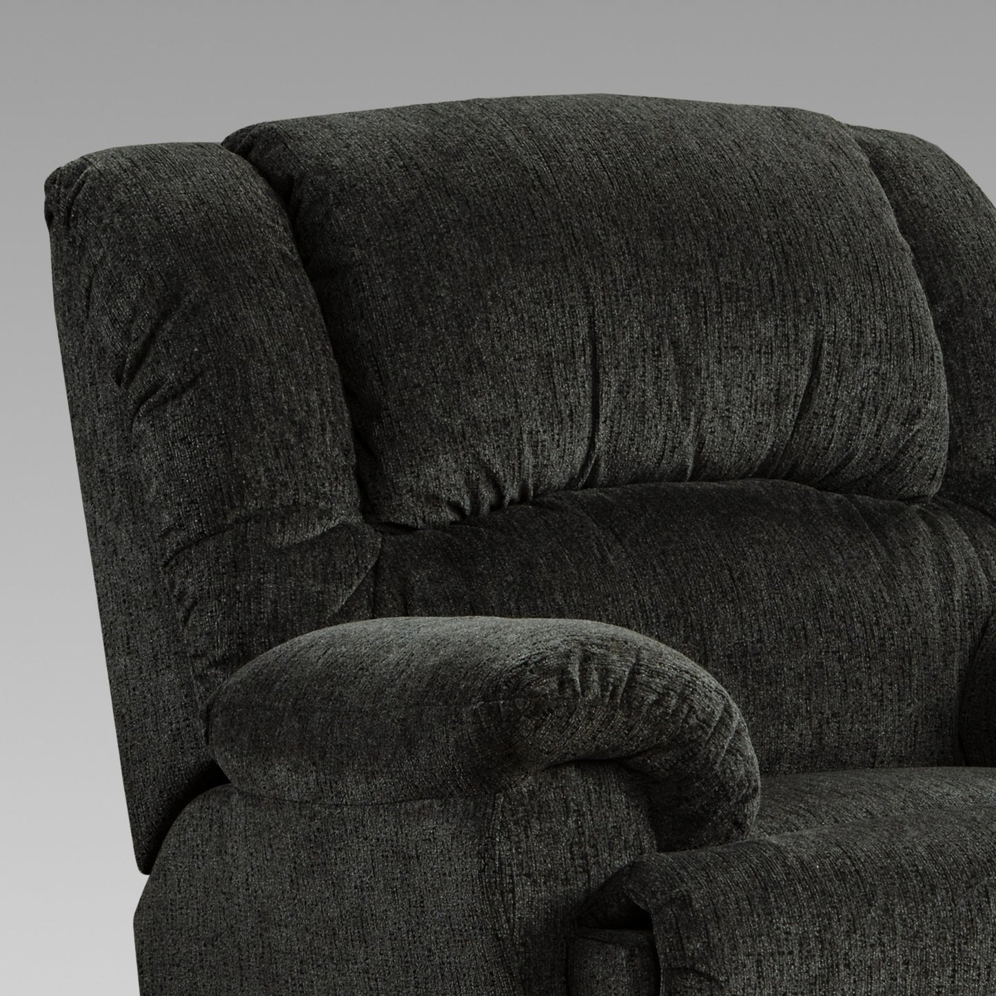 Dual Reclining Microfiber Reclining Chair, Allure Grey
