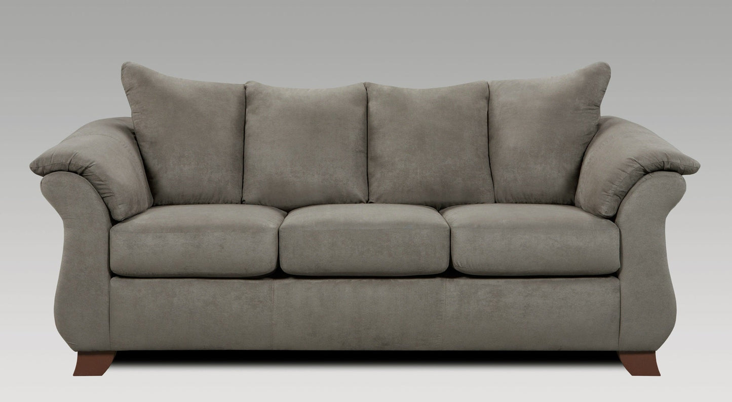 Aruca Microfiber Pillow Back Living Room Collection, Sensations Gray