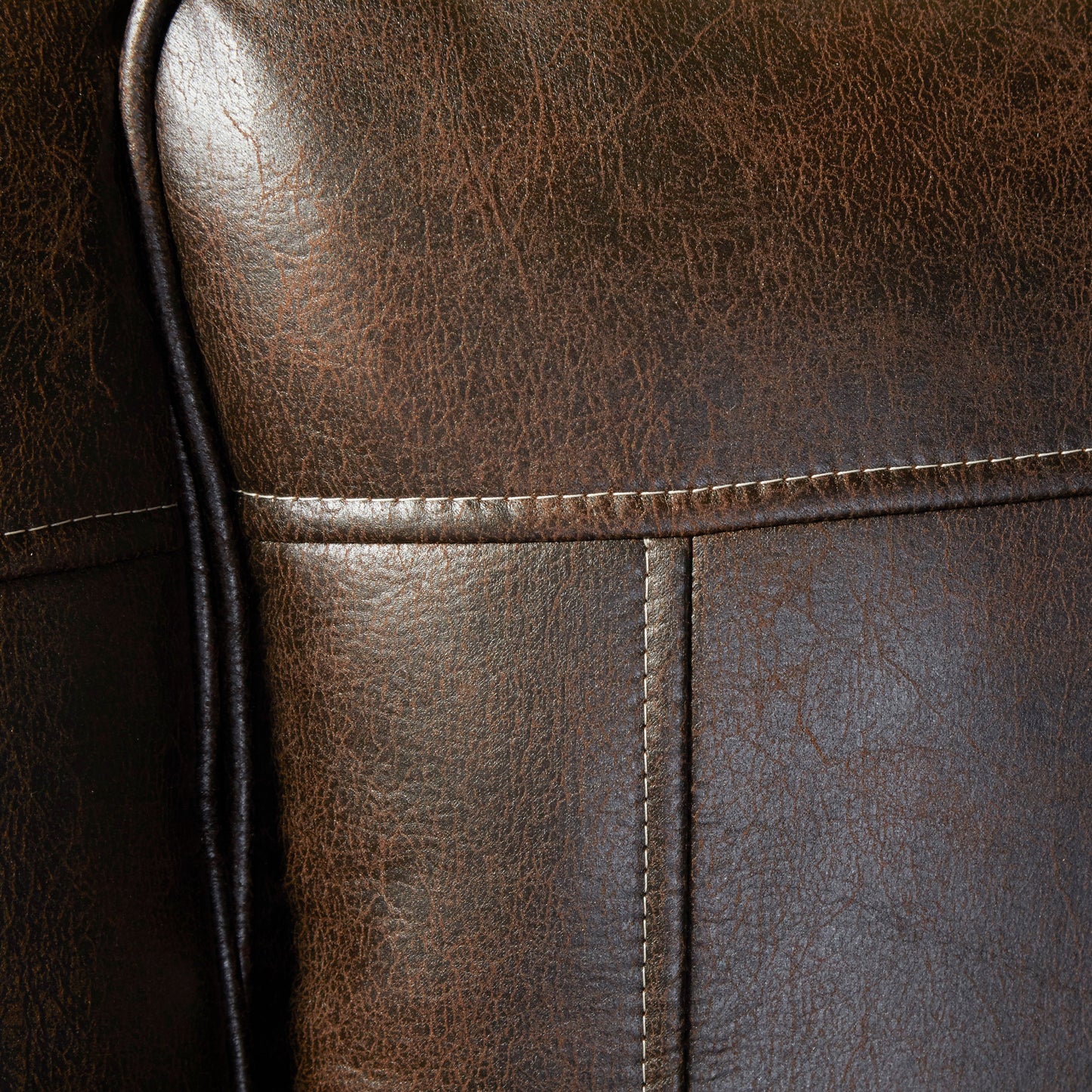 Leinster Faux Leather Upholstered Nailhead Chair in Espresso