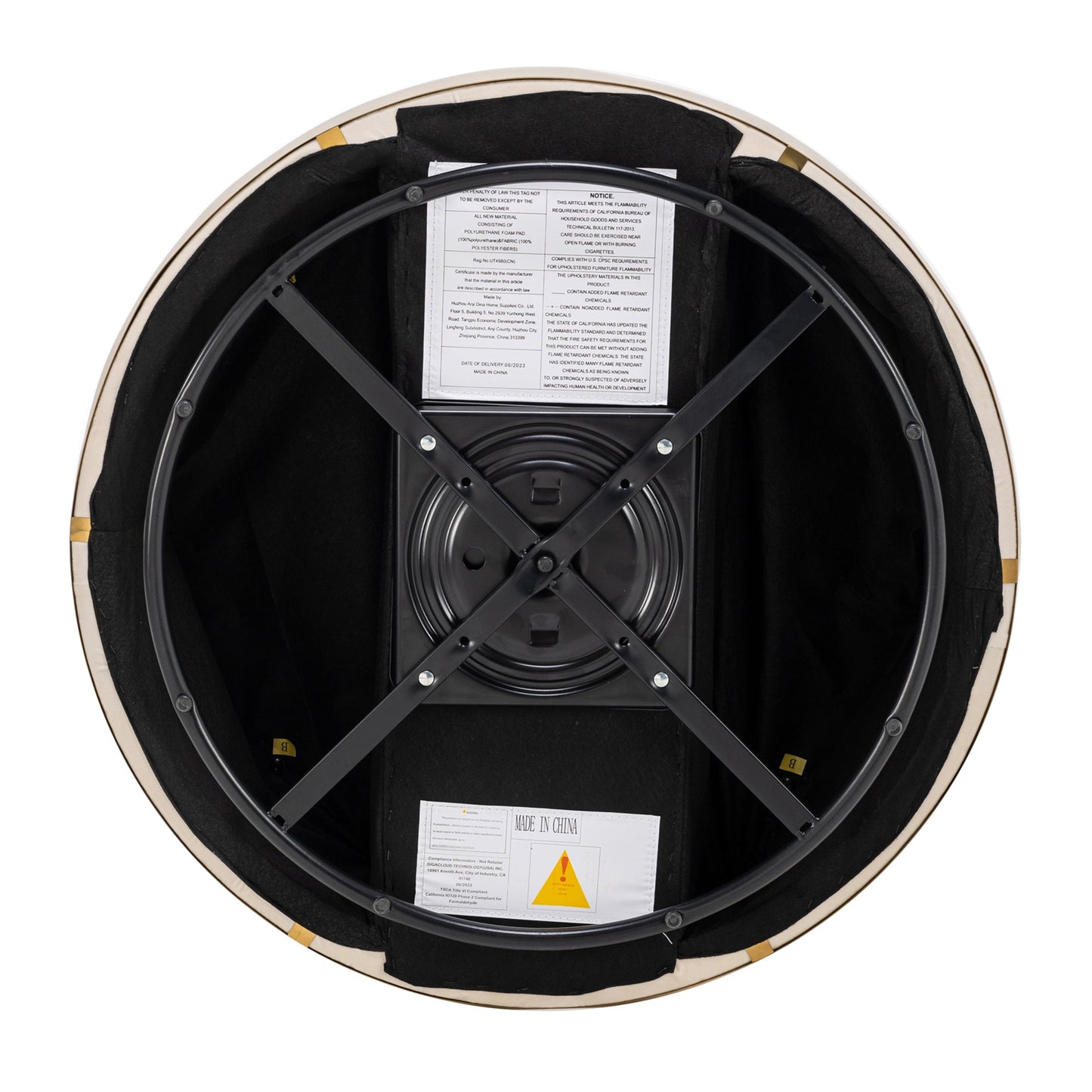 360 Degree Swivel Velvet Accent Chair, Barrel Chair Over-Sized Soft Chair with Seat Cushion, Beige