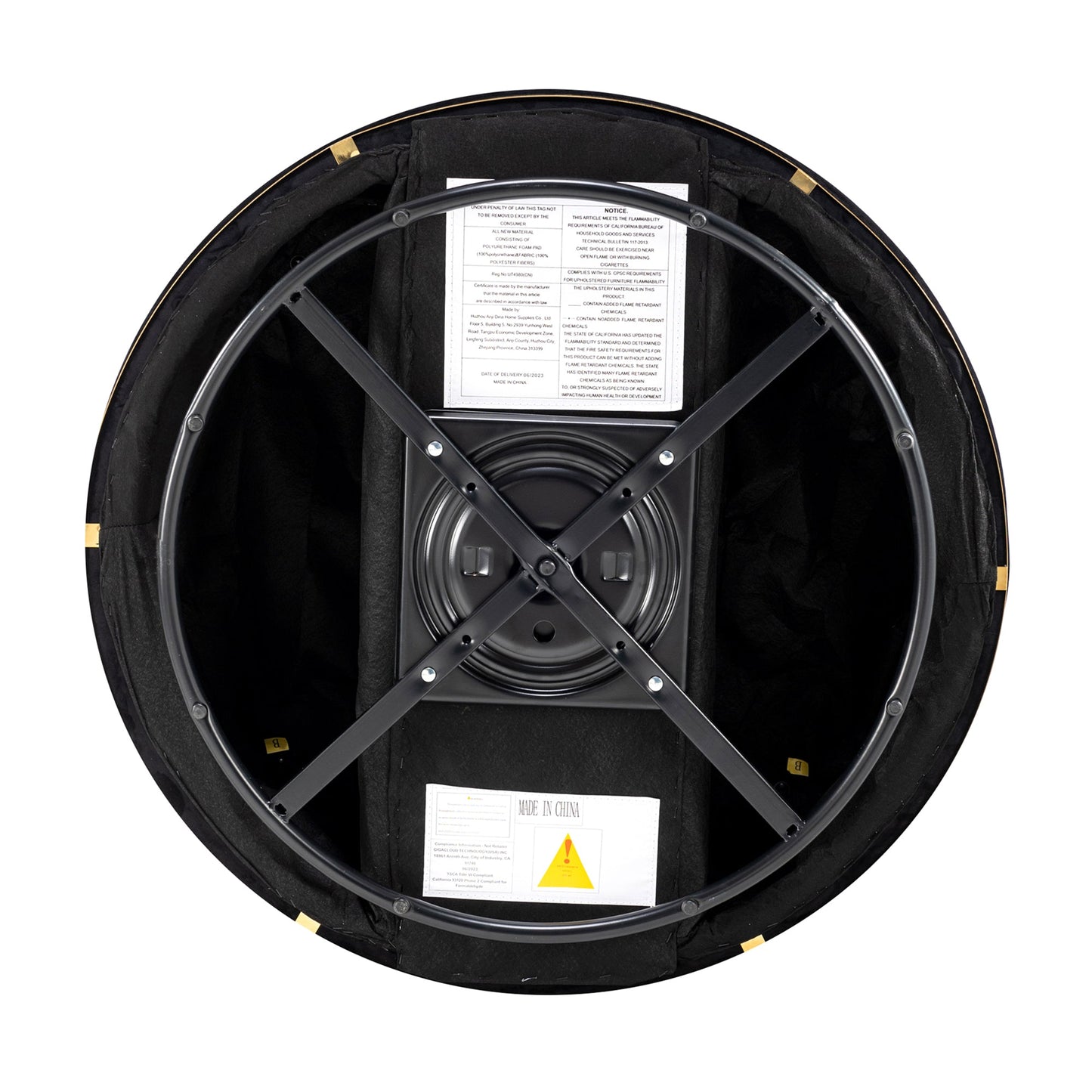 360 Degree Swivel Velvet Accent Chair, Barrel Chair Over-Sized Soft Chair with Seat Cushion, Black