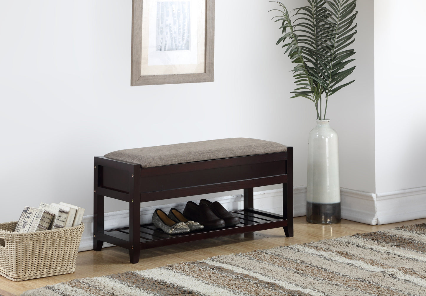 Roundhill Furniture Rouen Seating Storage Bench