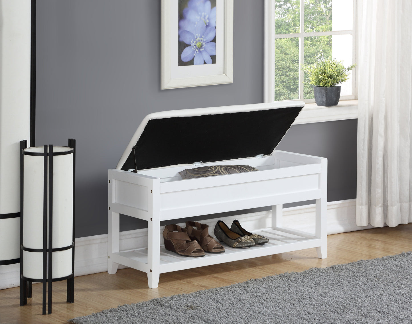 Roundhill Furniture Rouen Seating Storage Bench