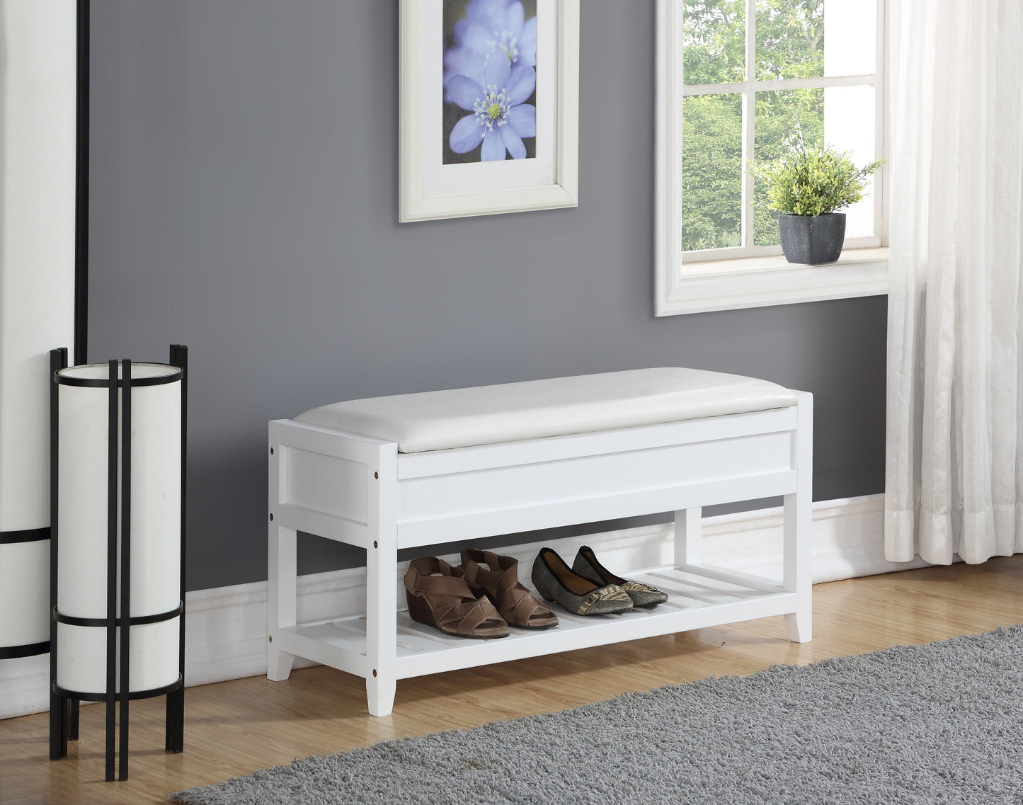 Roundhill Furniture Rouen Seating Storage Bench