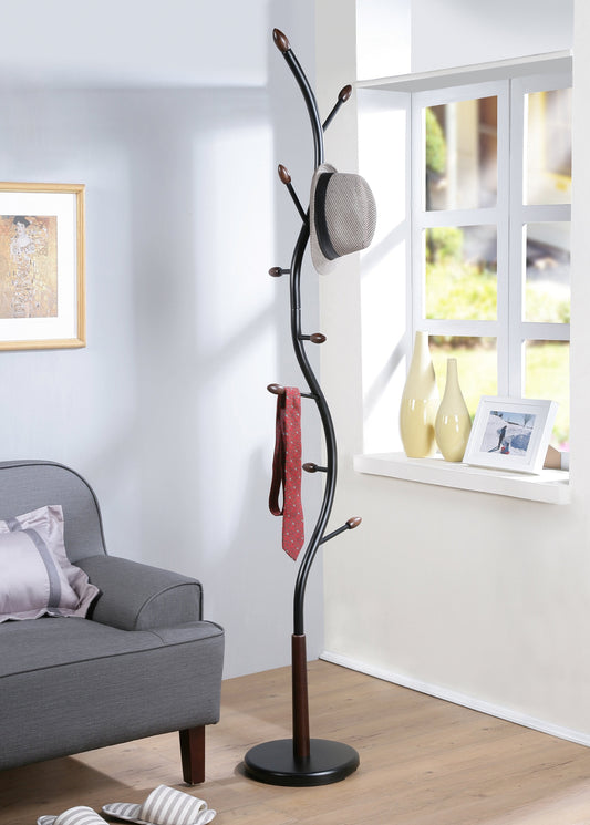 Roundhill Furniture Arles Metal Standing Coat Rack