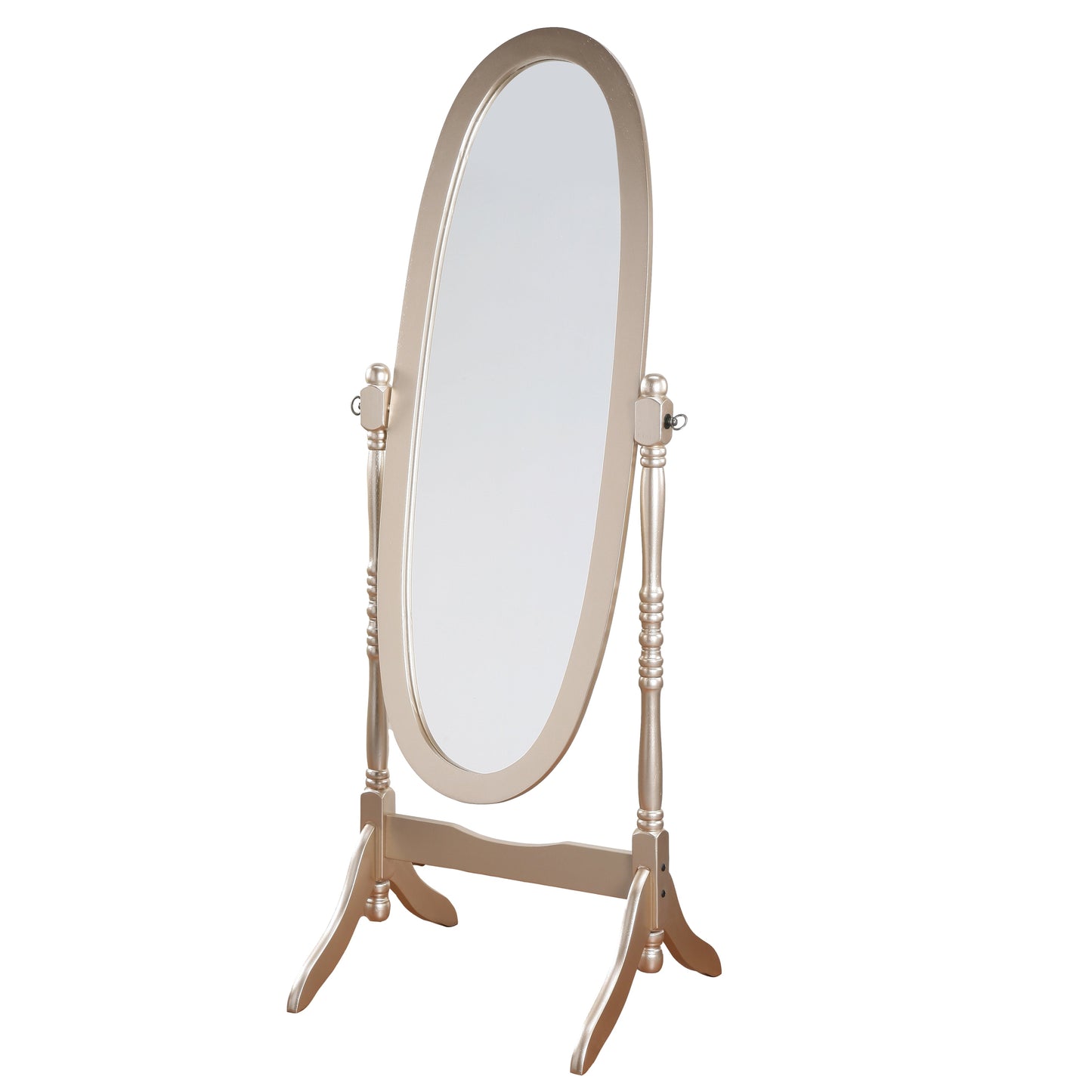 Roundhill Furniture Traditional Queen Anna Style Wood Floor Cheval Mirror