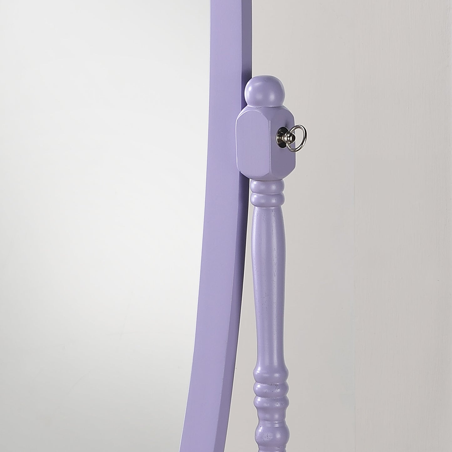 Roundhill Furniture Traditional Queen Anna Style Wood Floor Cheval Mirror