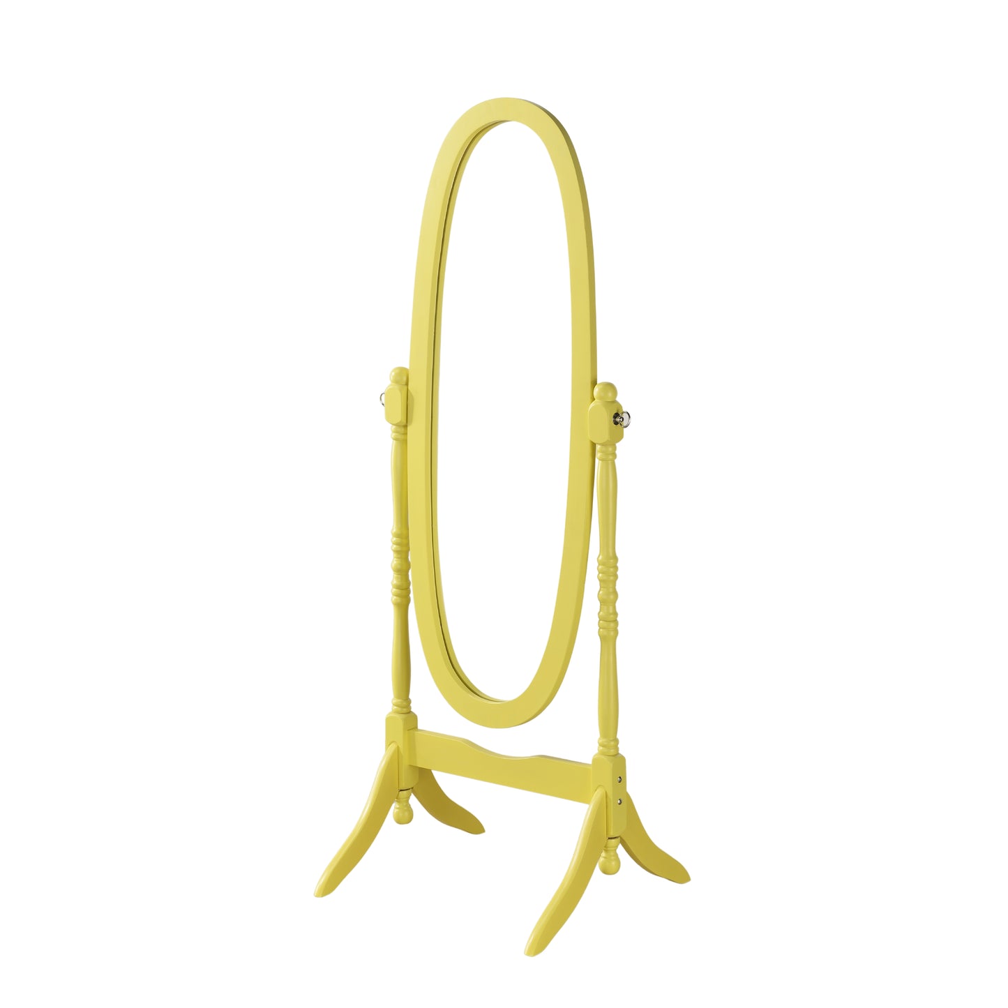 Roundhill Furniture Traditional Queen Anna Style Wood Floor Cheval Mirror