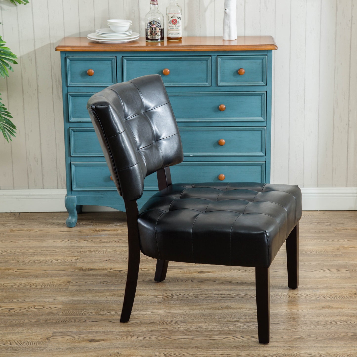 Roundhill Furniture Tufted Accent Chair with Oversized Seating