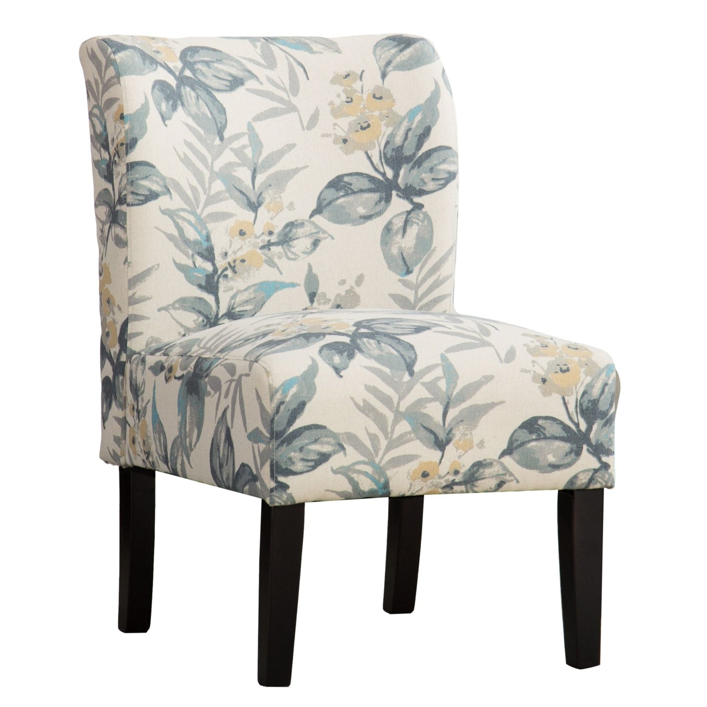 Roundhill Furniture Capa Fabric Armless Contemporary Accent Chair