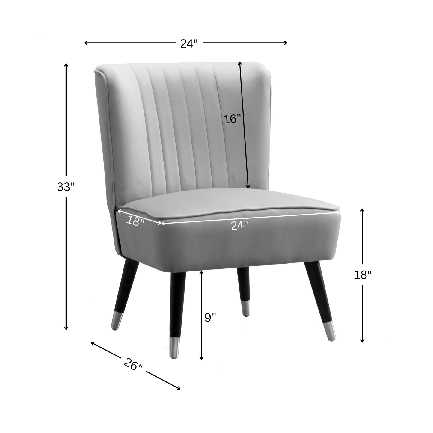 Roundhill Furniture Elon Contemporary Velvet Upholstered Accent Chair, Gold