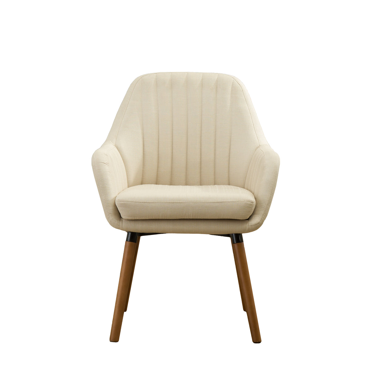 Tuchico Contemporary Fabric Accent Chair, Tan