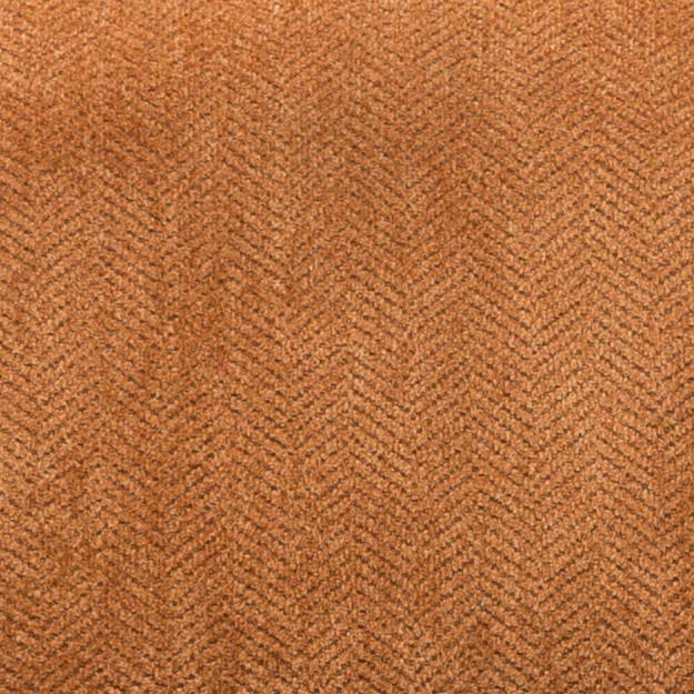 Pisano Orange chenille Fabric Armless Contemporary Accent Chair with Pillow