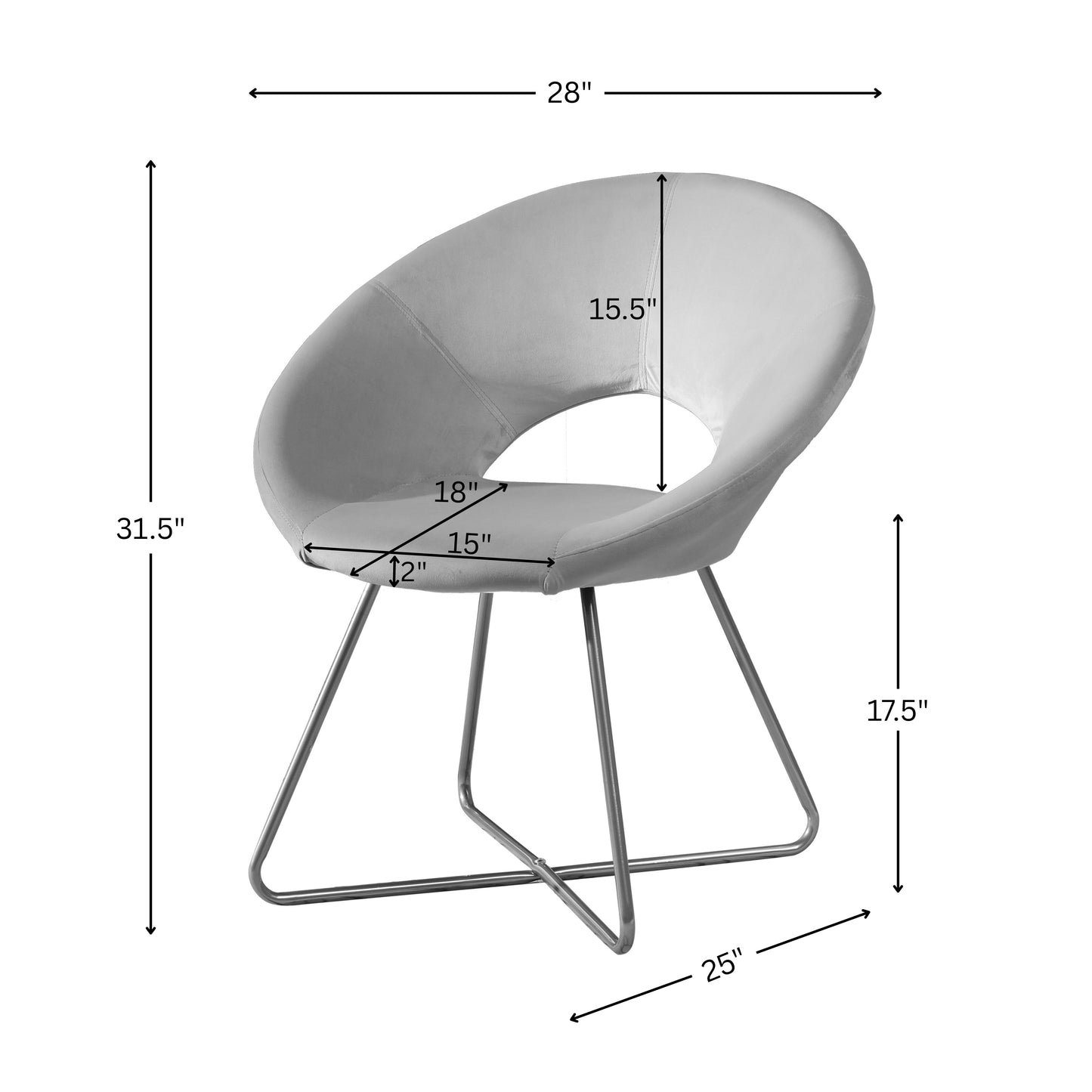 Slatina Green Silky Velvet Upholstered Accent Chair with Gold Tone Finished Base