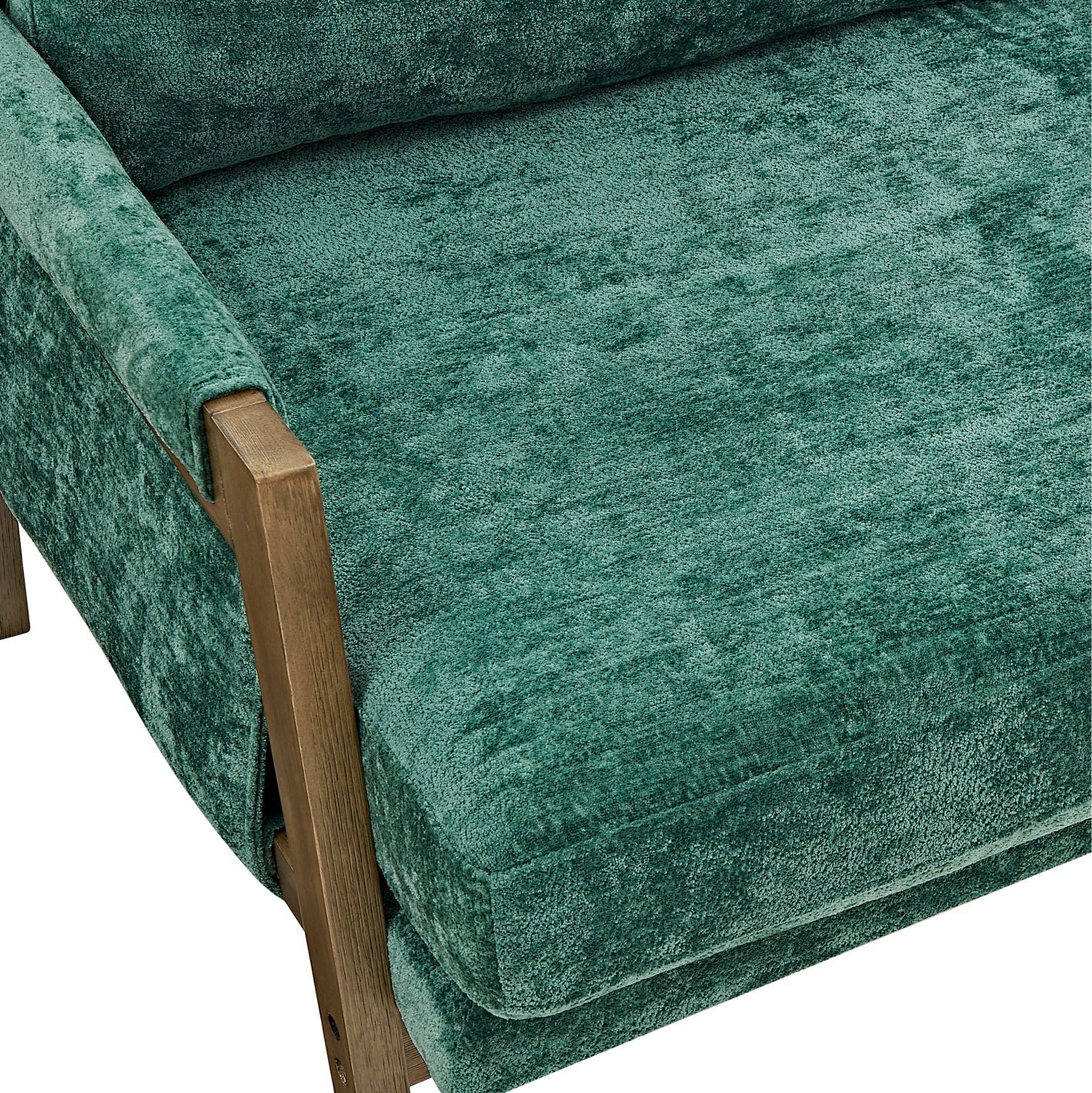 Roundhill Furniture Kelly Mid-Century Modern Velvet Accent Armchair