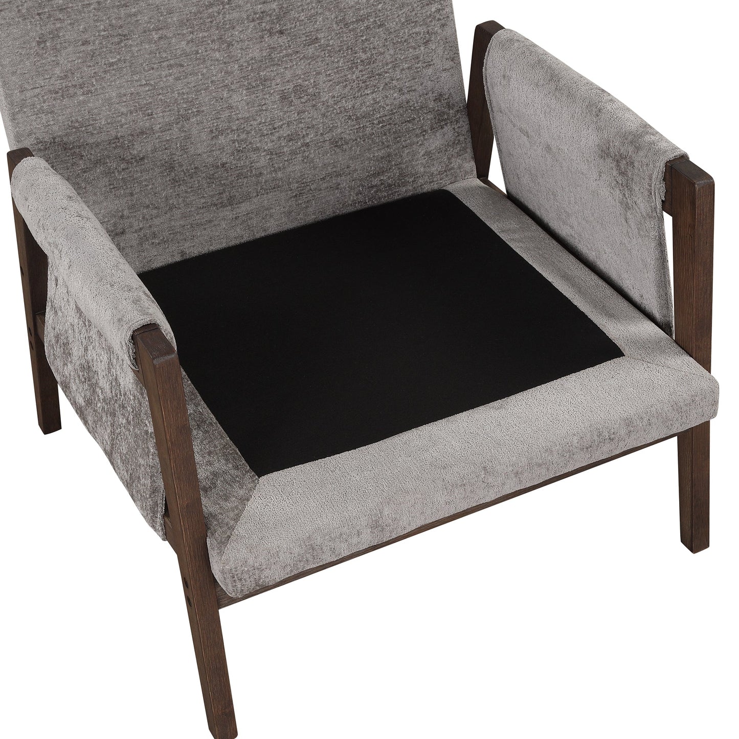 Roundhill Furniture Kelly Mid-Century Modern Velvet Accent Armchair