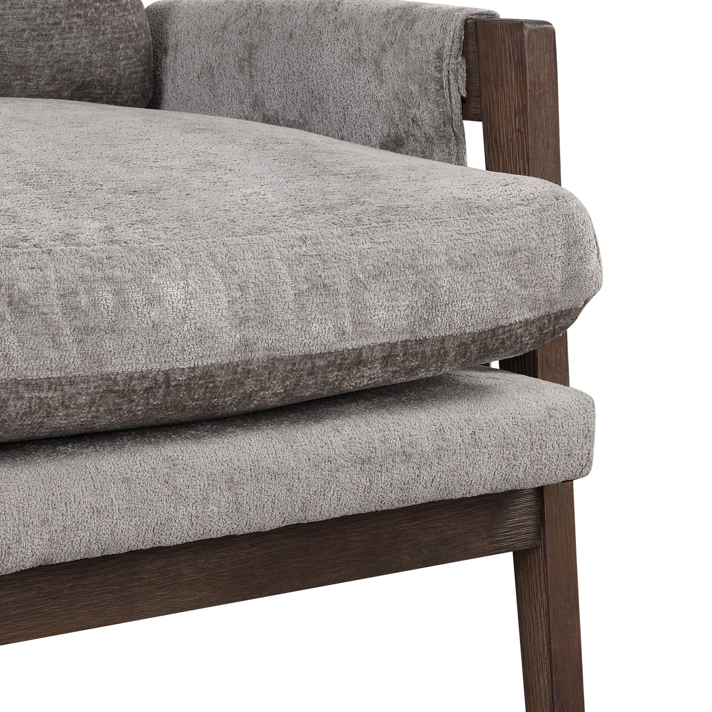 Roundhill Furniture Kelly Mid-Century Modern Velvet Accent Armchair