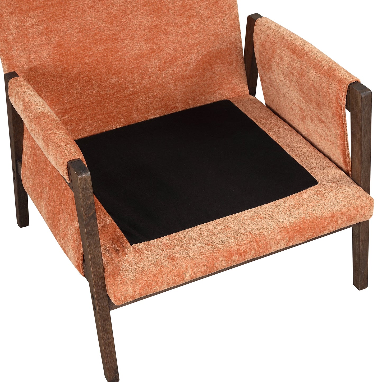 Roundhill Furniture Kelly Mid-Century Modern Velvet Accent Armchair