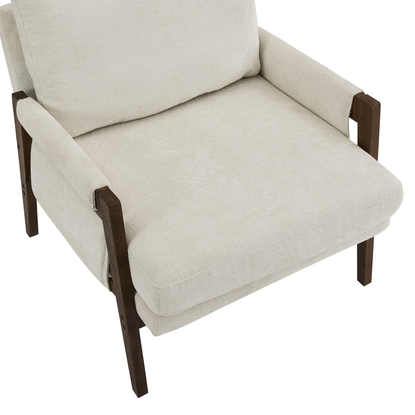 Roundhill Furniture Kelly Mid-Century Modern Velvet Accent Armchair