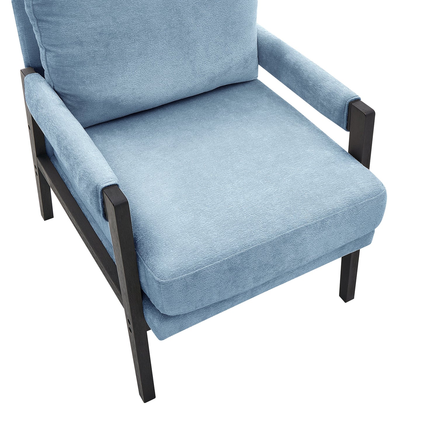 Roundhill Furniture Kelly Mid-Century Modern Chenille Upholstered Accent Armchair