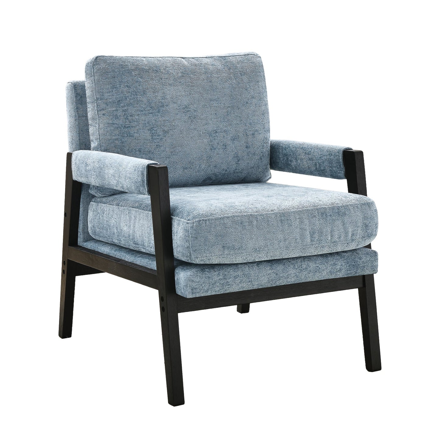 Roundhill Furniture Kelly Mid-Century Modern Chenille Upholstered Accent Armchair