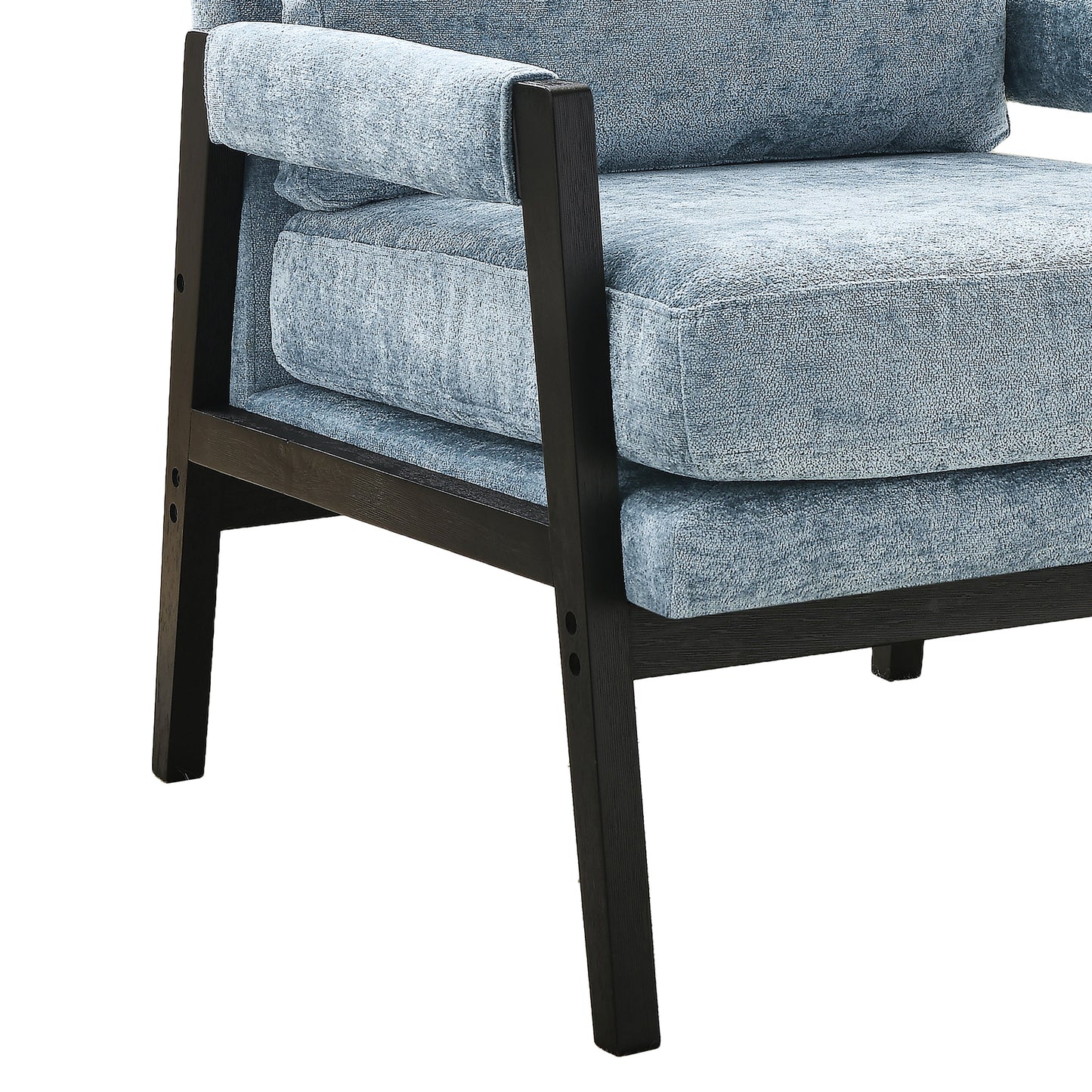 Roundhill Furniture Kelly Mid-Century Modern Chenille Upholstered Accent Armchair