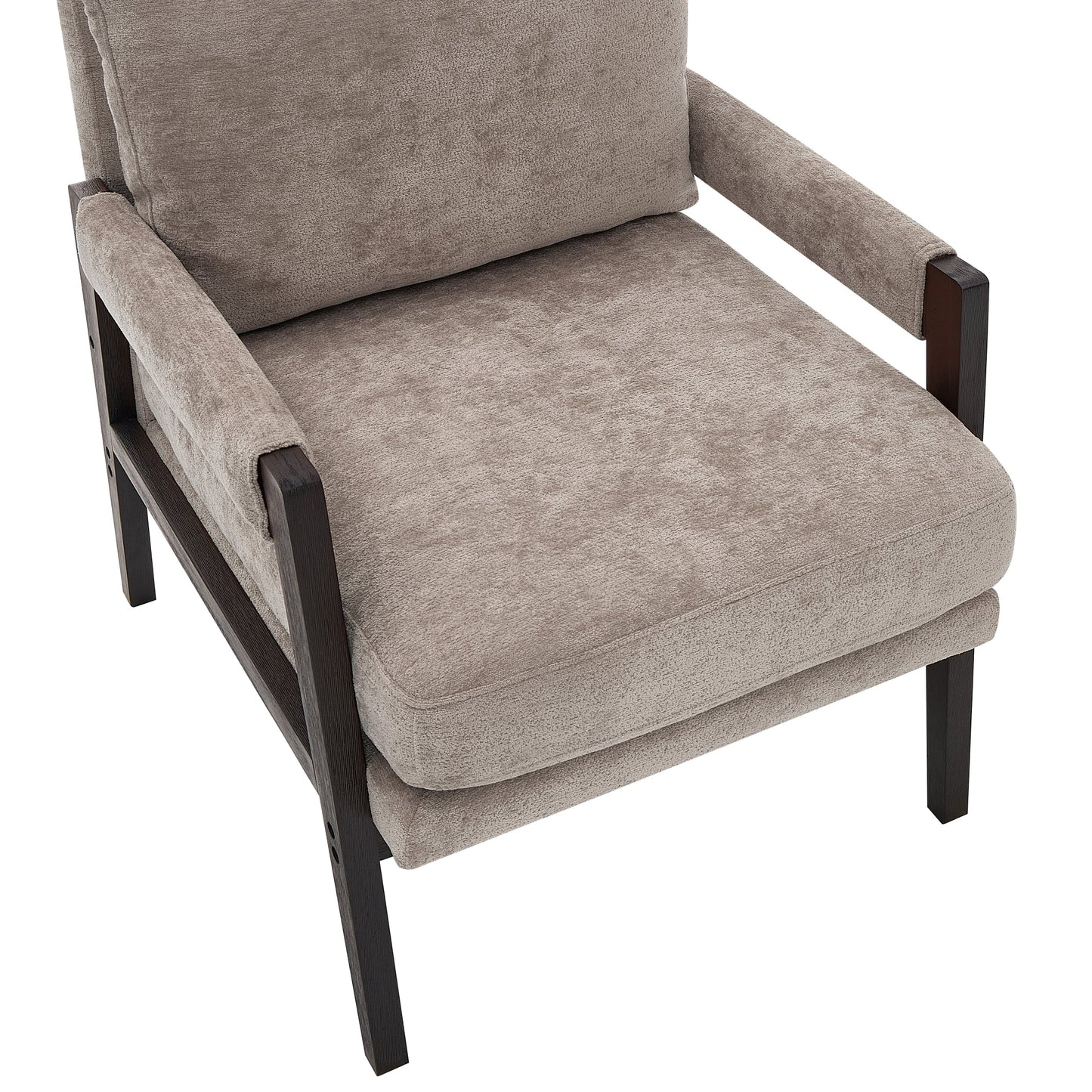 Roundhill Furniture Kelly Mid-Century Modern Chenille Upholstered Accent Armchair