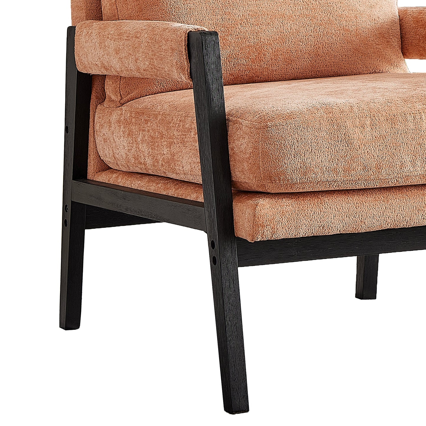 Roundhill Furniture Kelly Mid-Century Modern Chenille Upholstered Accent Armchair