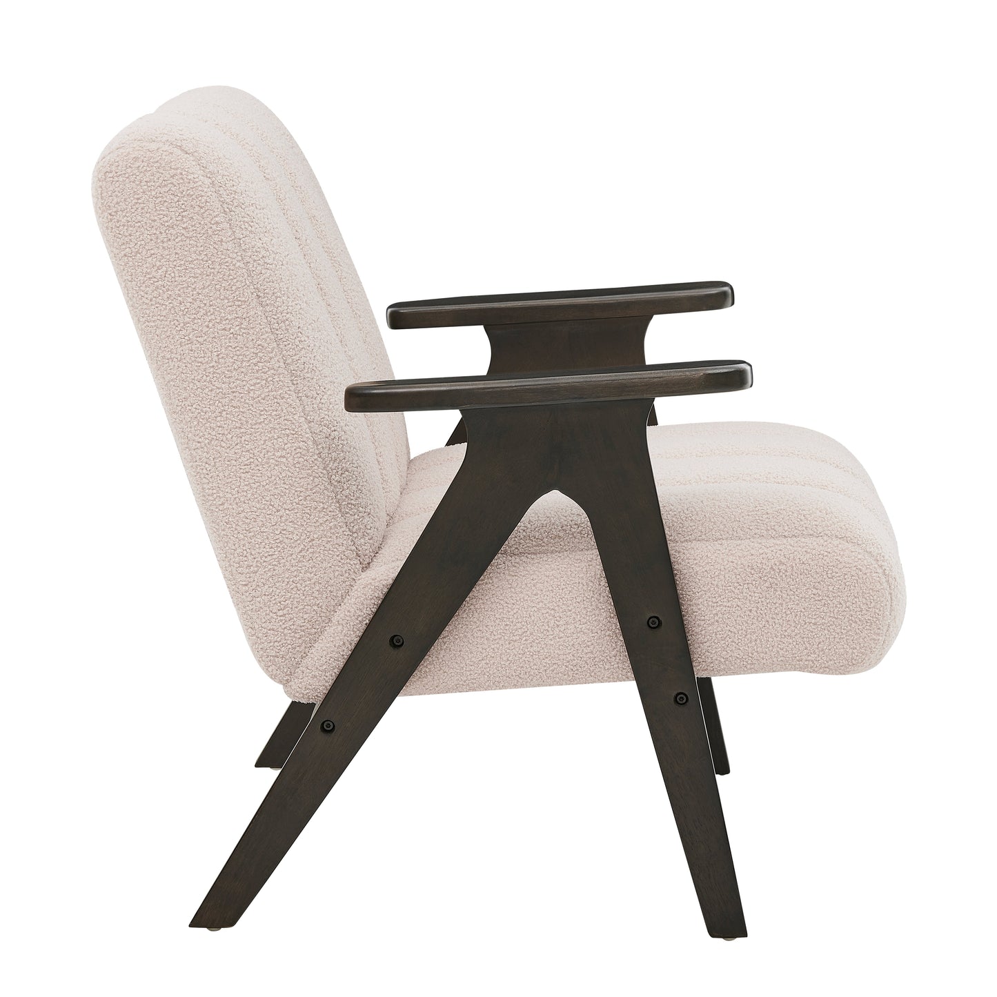 Roundhill Furniture Rella Modern Accent Chair with Espresso Wood Frame