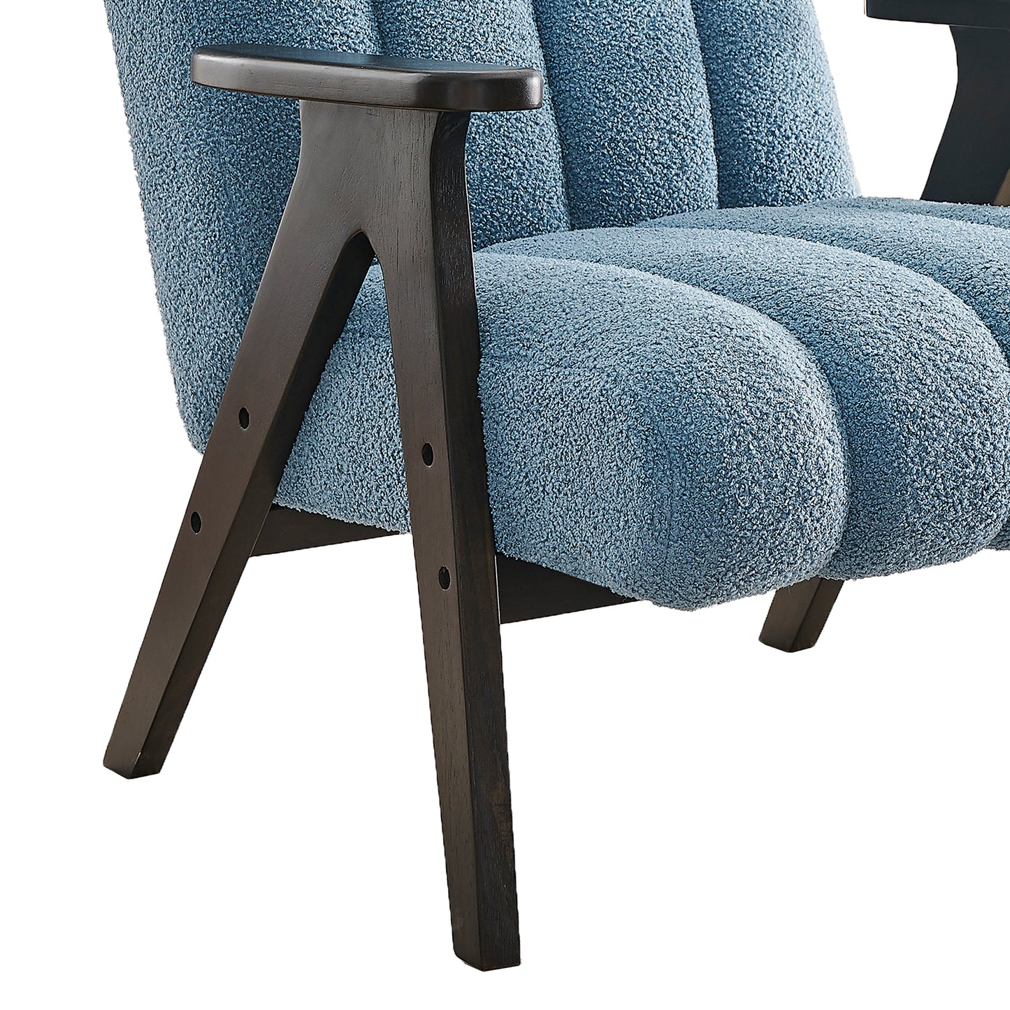 Roundhill Furniture Rella Modern Accent Chair with Espresso Wood Frame