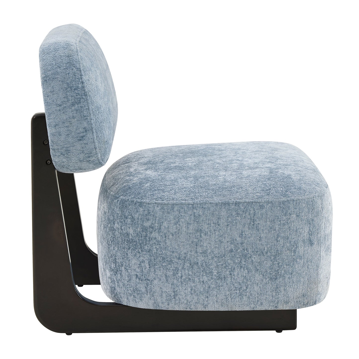 Roundhill Furniture Solara Modern Accent Chair with Solid Wood Frame