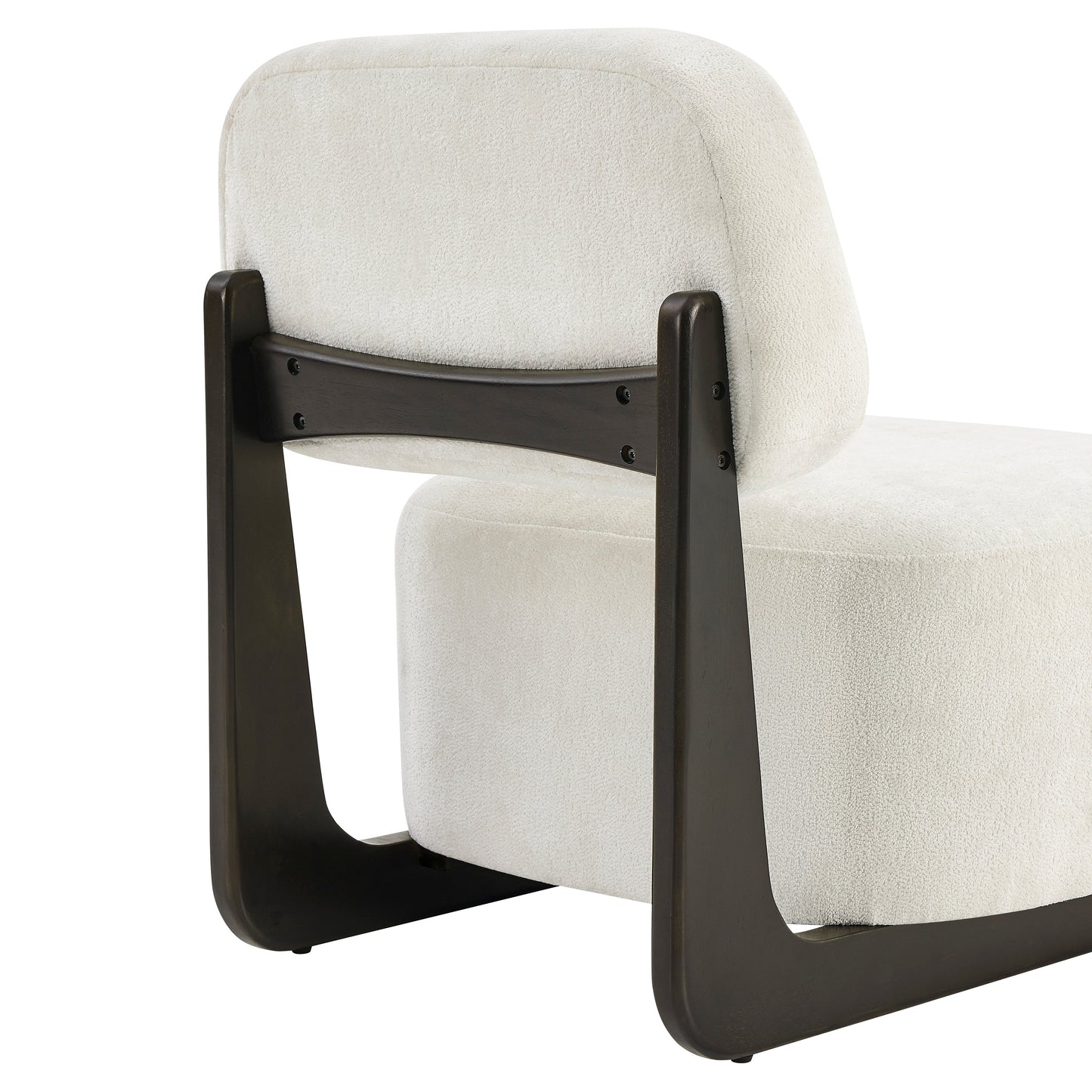 Roundhill Furniture Solara Modern Accent Chair with Solid Wood Frame