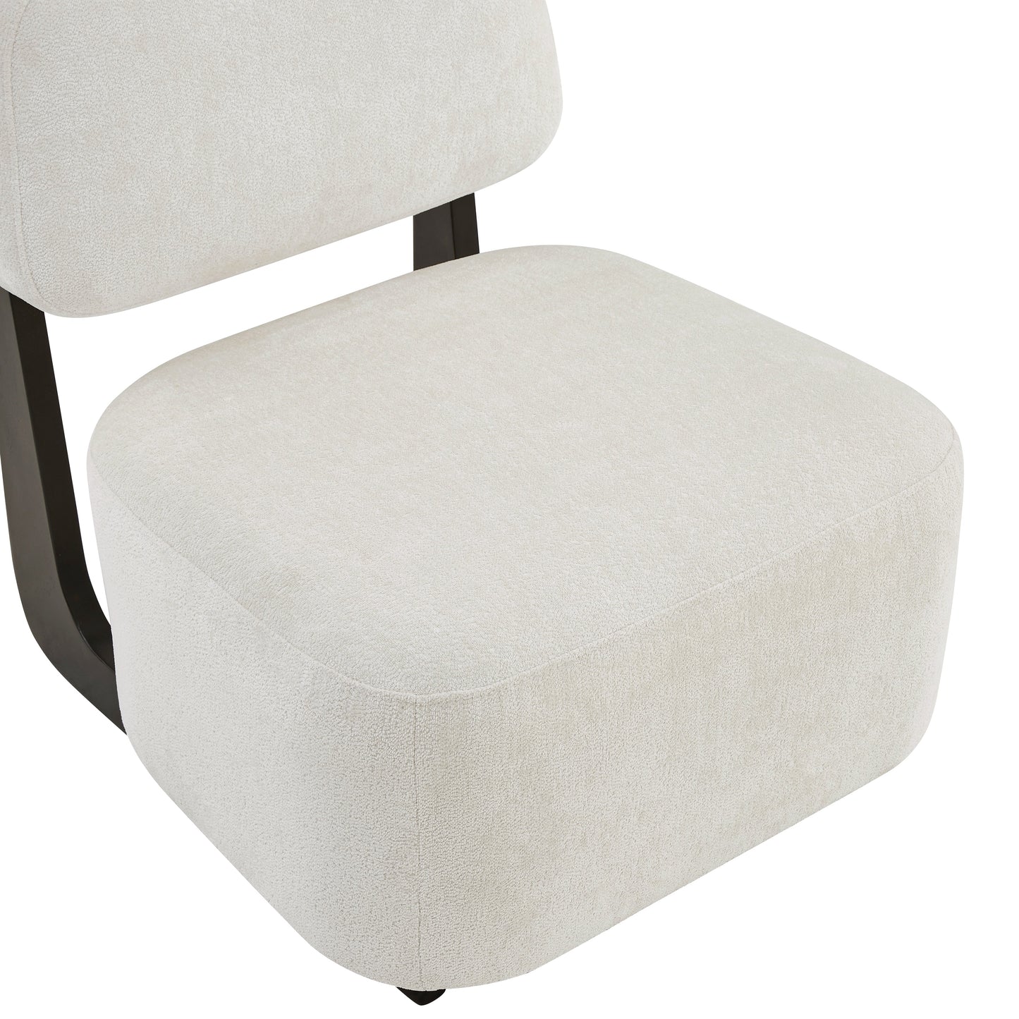 Roundhill Furniture Solara Modern Accent Chair with Solid Wood Frame