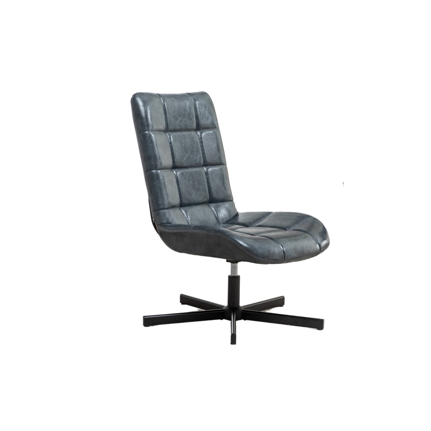 Roundhill Furniture Arlena Faux Leather Tufted Swivel Accent Chair