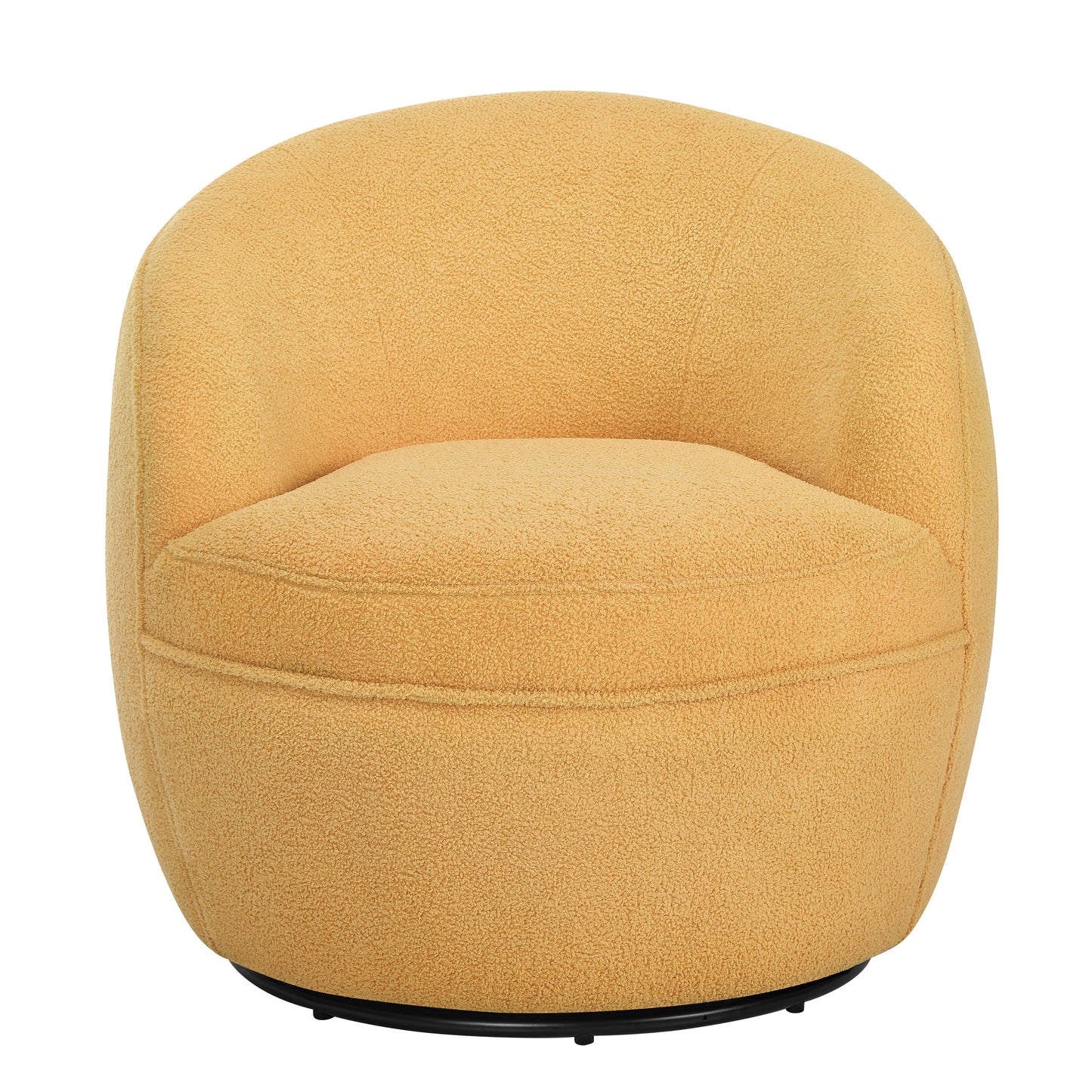 Roundhill Furniture Galleria 360 Swivel Faux Shearling Barrel Chair