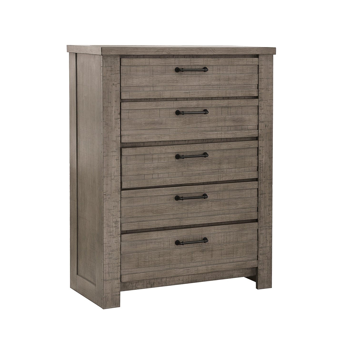Sedona Transitional Medium Gray Wood 5-Drawer Chest