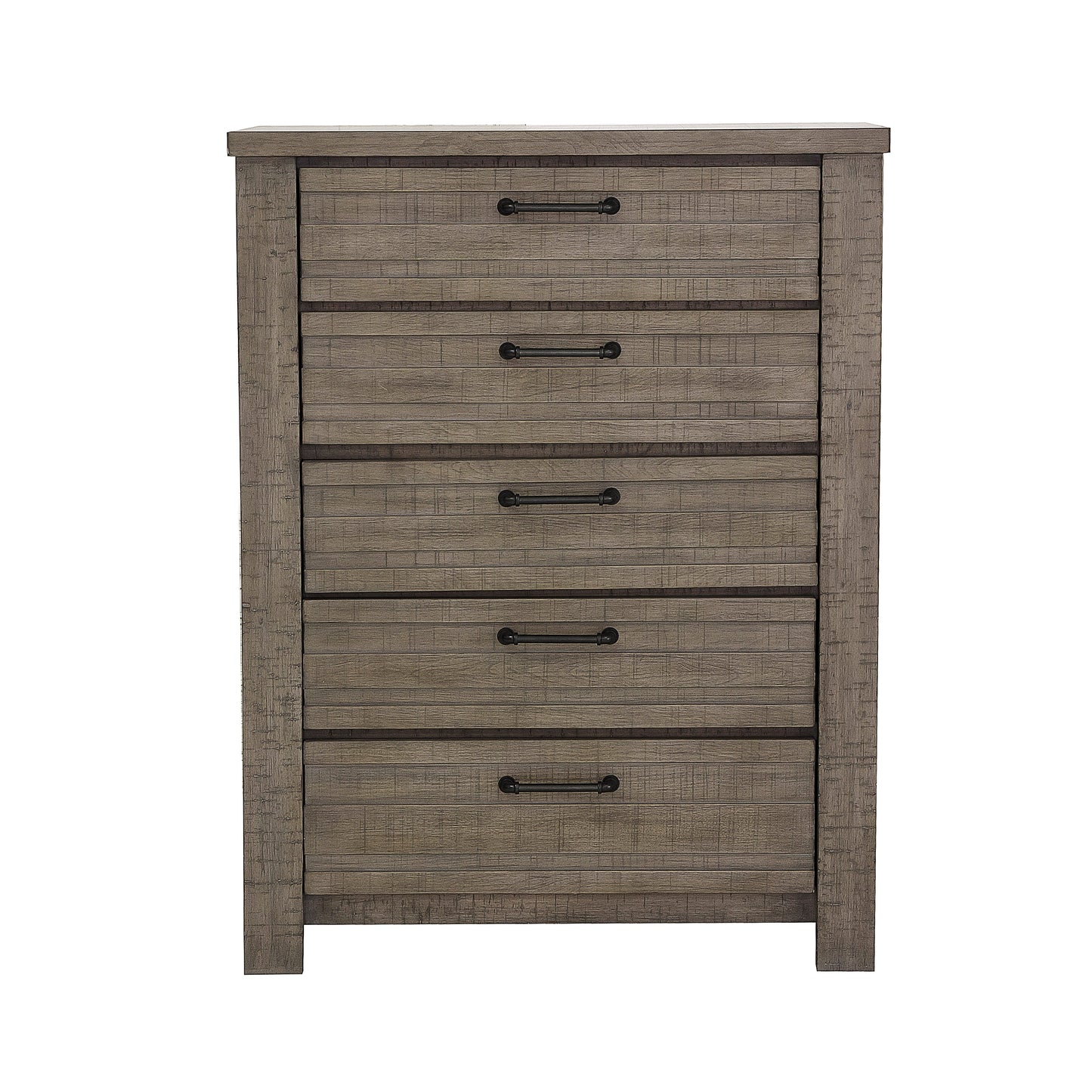 Sedona Transitional Medium Gray Wood 5-Drawer Chest