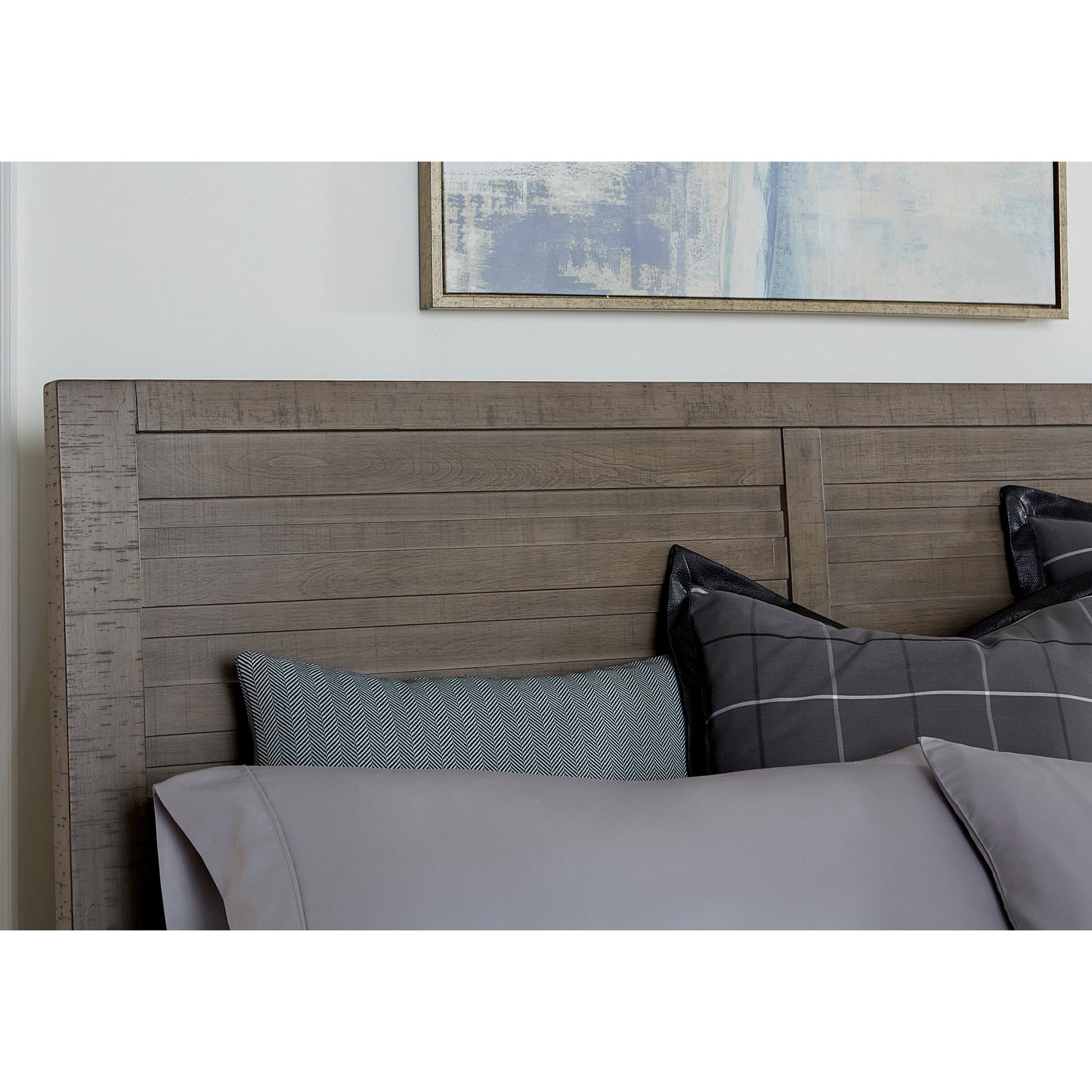 Sedona Transitional Medium Gray Wood Panel Bed