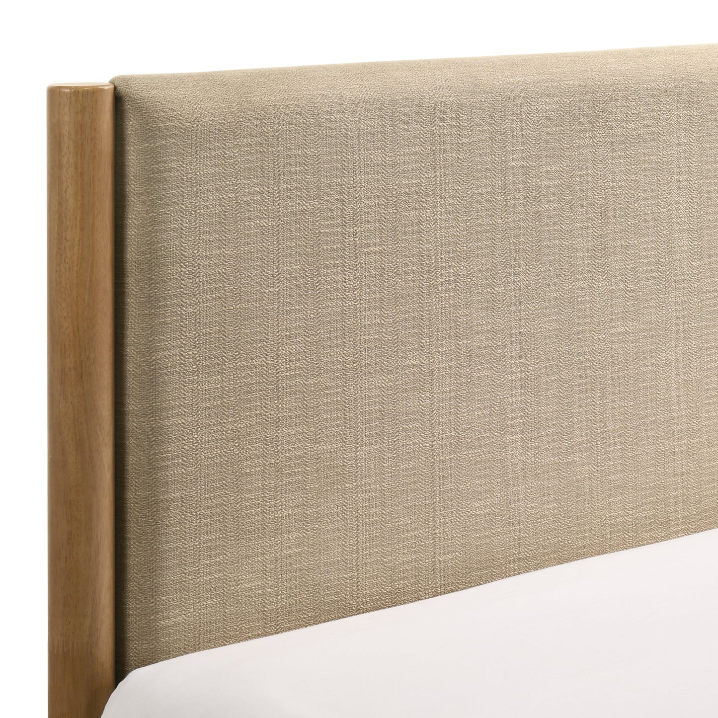 Roundhill Furniture Vichy Rattan Bedroom Collection in Light Walnut