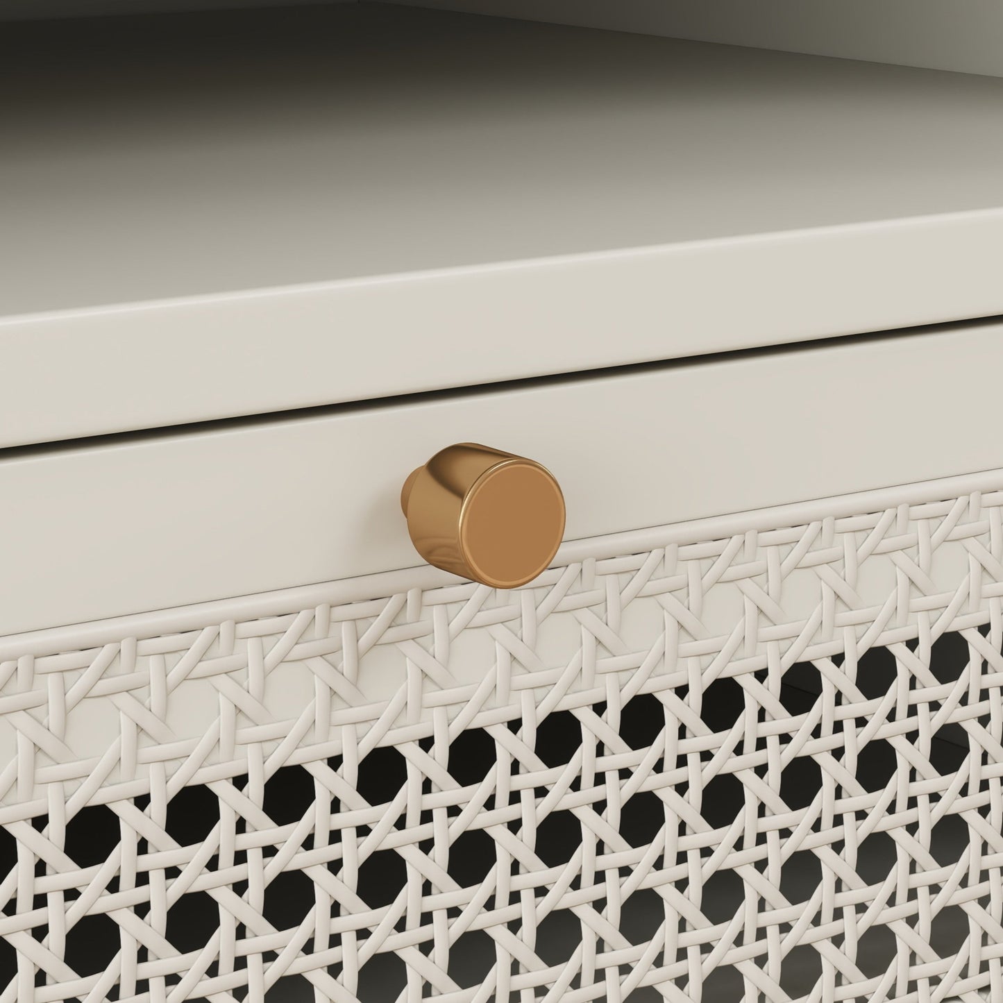 Roundhill Furniture Feeney Bedroom Collection, Cream White, Queen