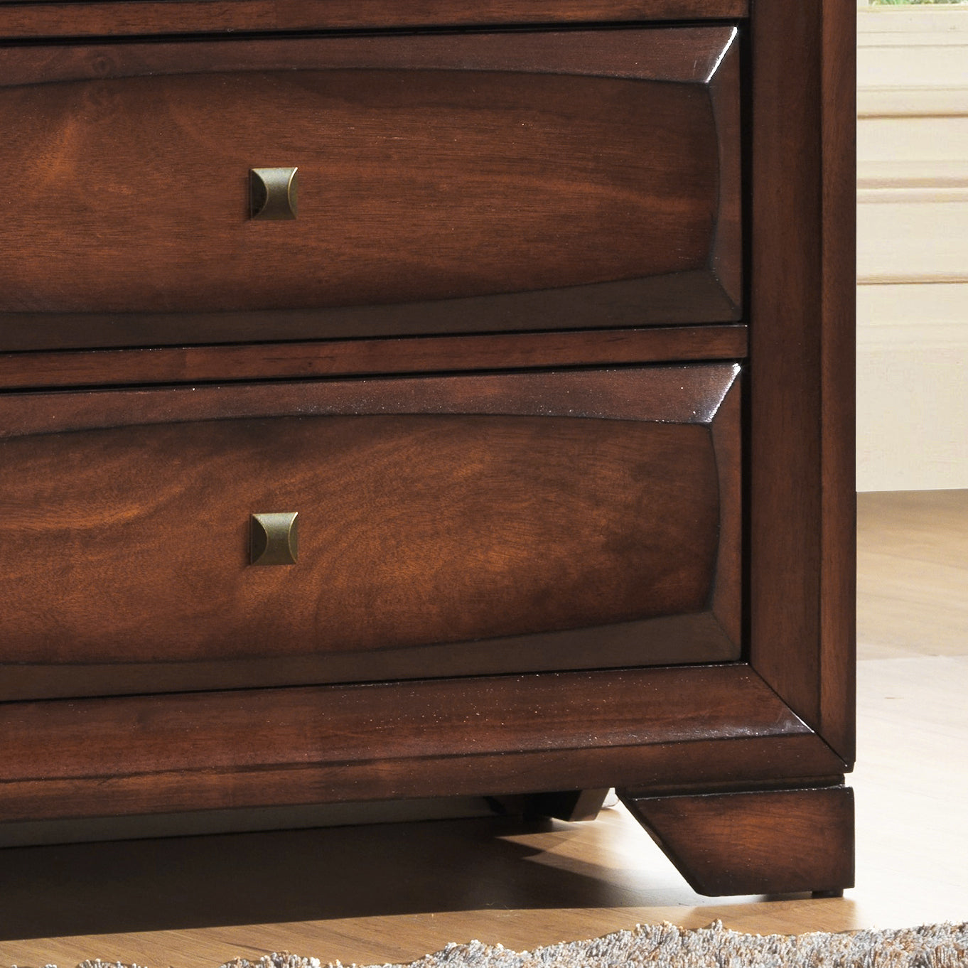 Oakland 139 Antique Oak Finish Wood 8 Drawers Dresser