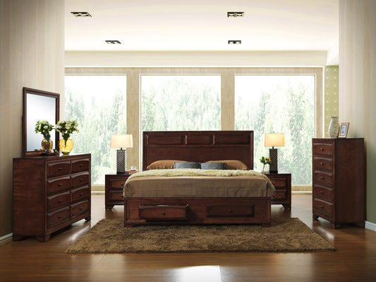 Oakland Antique Oak Finish Wood Bedroom Collection