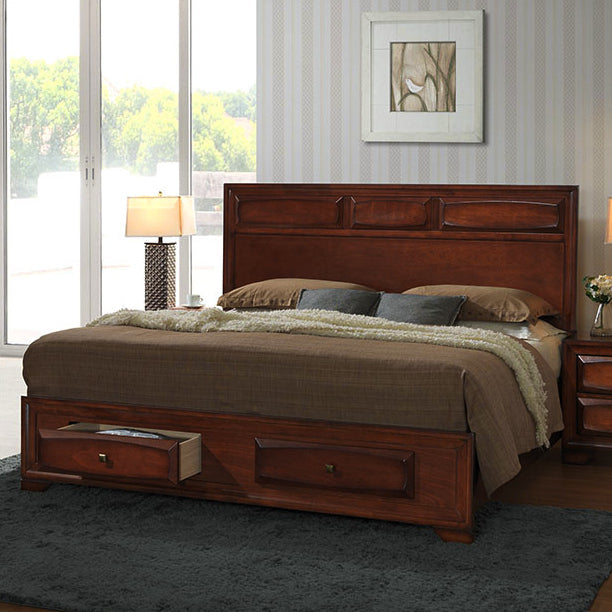 Oakland Antique Oak Finish Wood Bedroom Collection