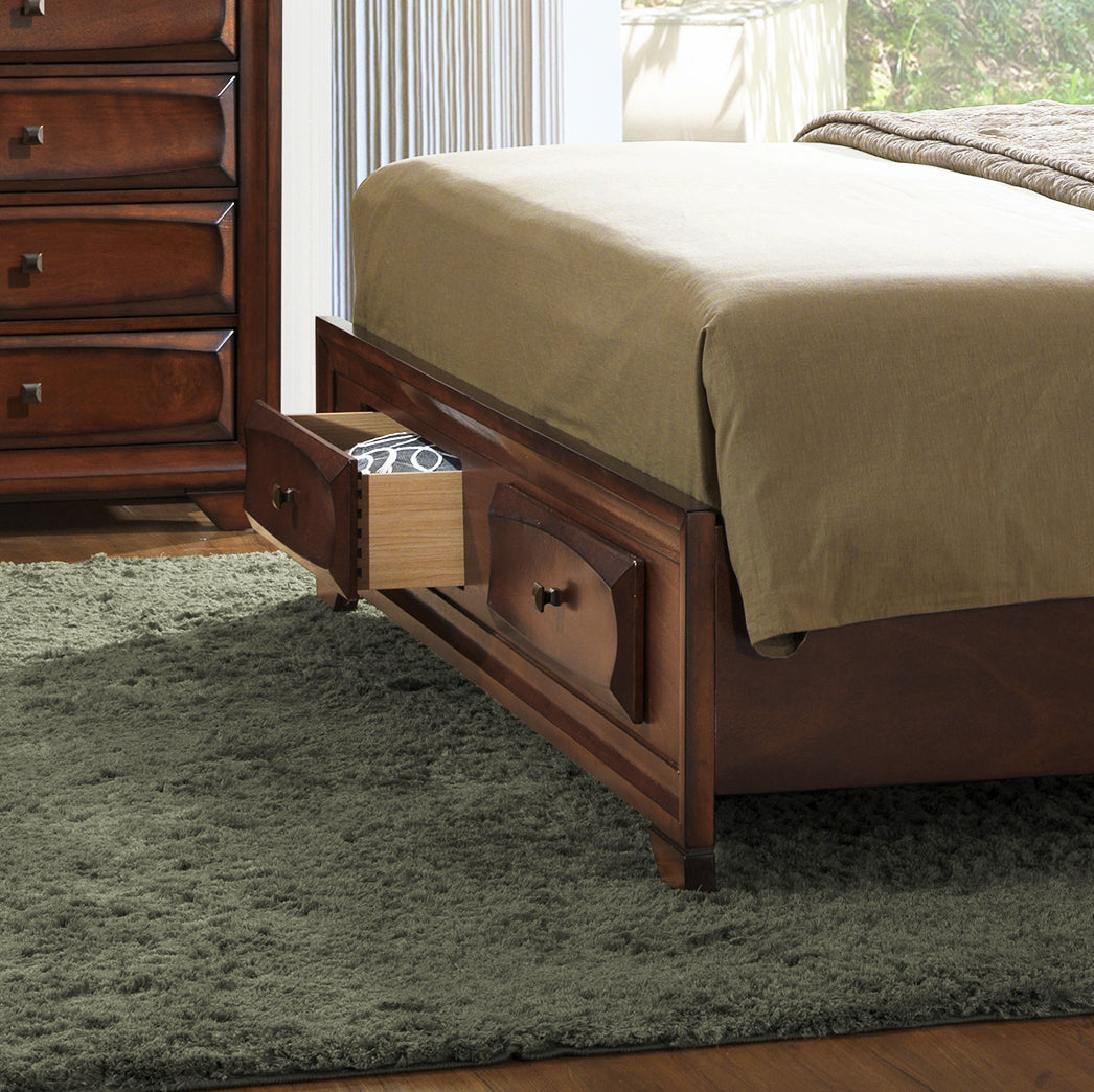 Oakland Antique Oak Finish Wood Bedroom Collection