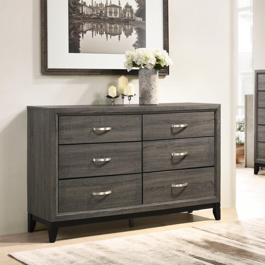 Stout Metal Bar Pulls Distressed Dresser