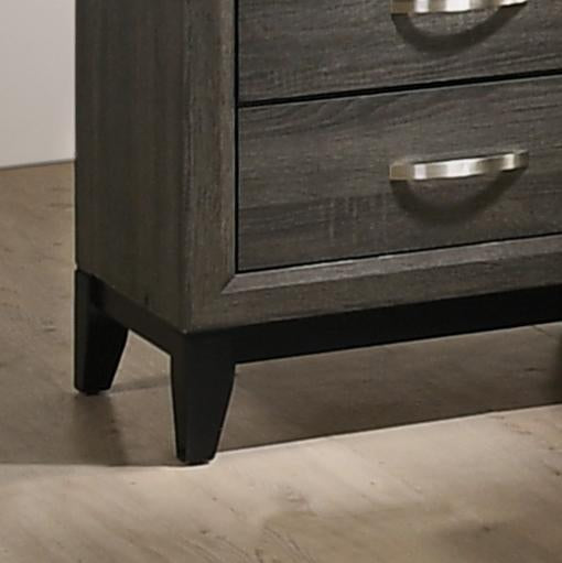 Stout Metal Bar Pulls Distressed Nightstand